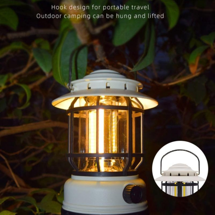 Waterproof Outdoor Tent Retro Atmosphere Horse Lamp, Solar Energy White