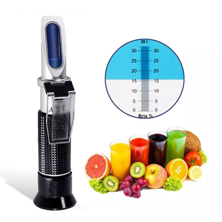 Handheld Refractometer Fruit Sugar Meter Brix Tester 0-32 Measuring Range