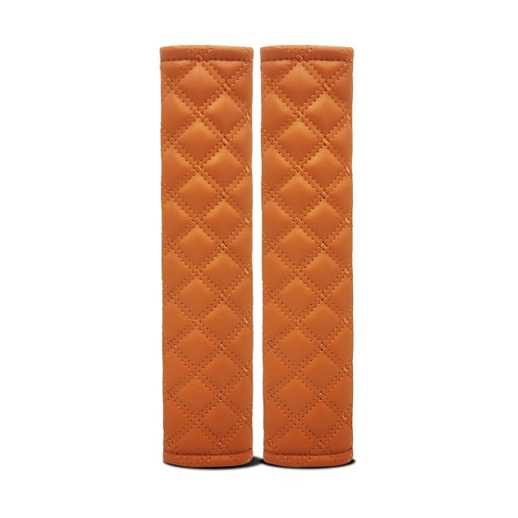 Rhombus Leather Seat Belt Shoulder Protector Pads
