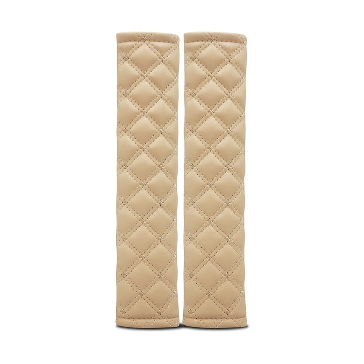 Rhombus Leather Seat Belt Shoulder Protector Pads
