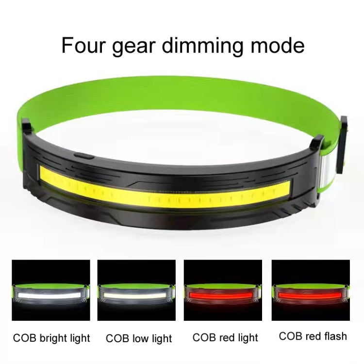 Portable Outdoor Camping Strong Light Rechargeable Warning Headlamp, COB No Induction, COB Induction, LED Induction