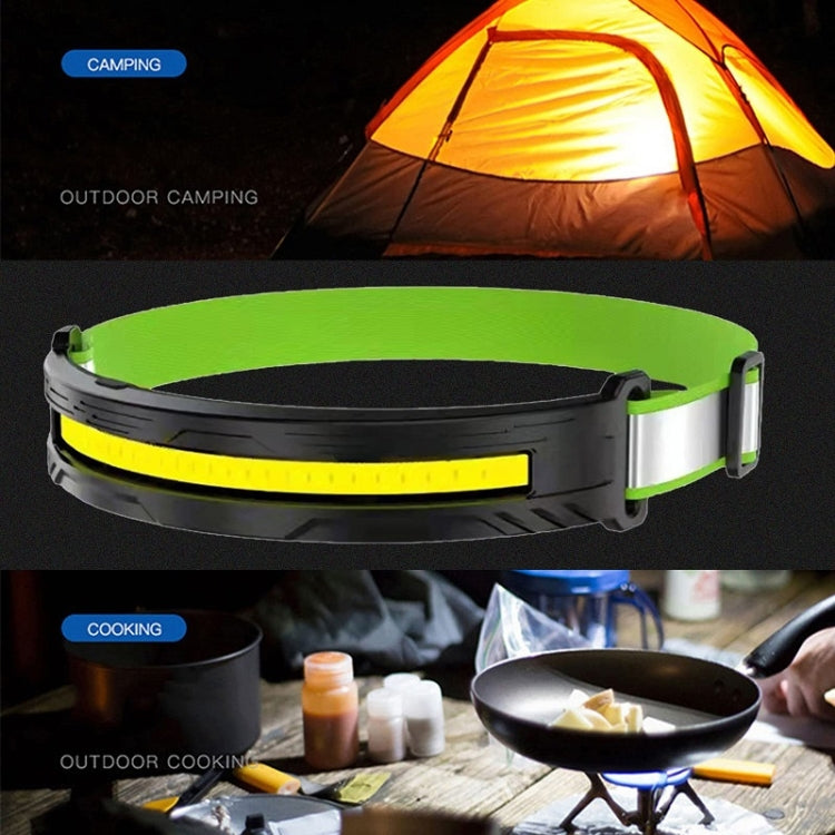 Portable Outdoor Camping Strong Light Rechargeable Warning Headlamp, COB No Induction, COB Induction, LED Induction