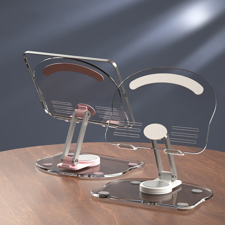 KF-Z11 Acrylic Tablet PC Mobile Phone Bracket Desktop Rotating Foldable Lazy Non-slip Phone Support Frame