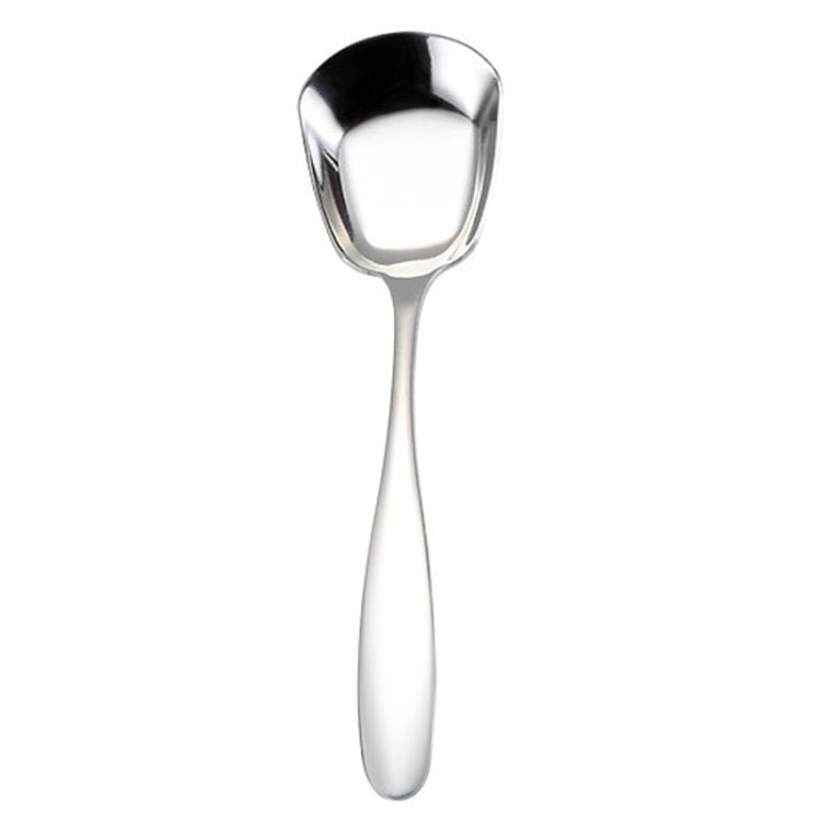 Small 304 Stainless Steel Spoon Glossy Thickened Flat Head Flat Bottom Serving Spoon, Stainless Steel Color, Titanium Gold, Rose Gold, Colorful, Black, Blue