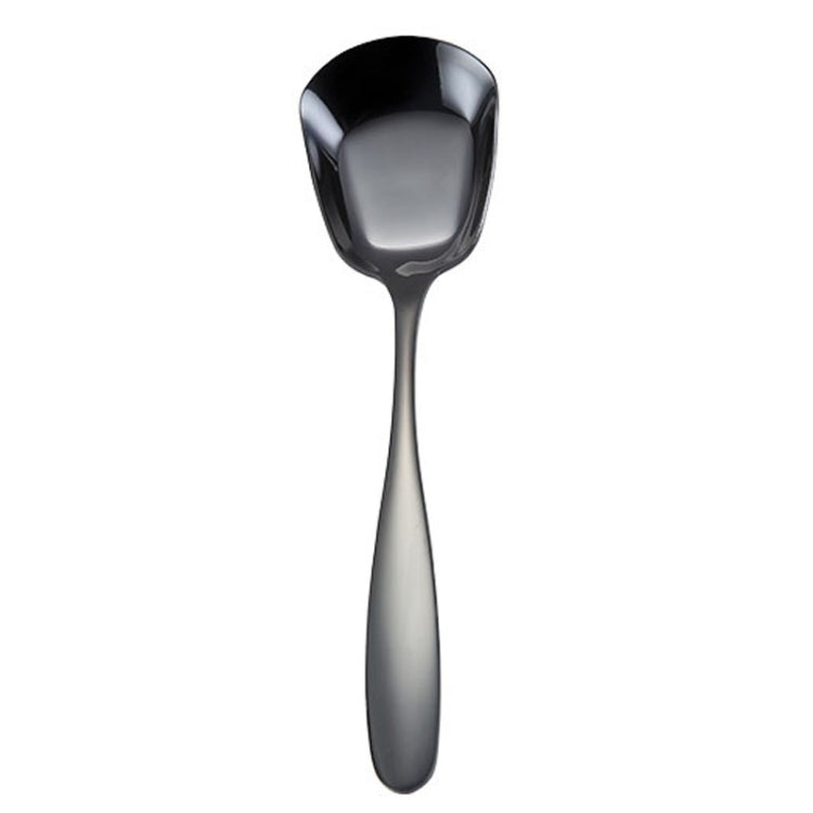 Small 304 Stainless Steel Spoon Glossy Thickened Flat Head Flat Bottom Serving Spoon, Stainless Steel Color, Titanium Gold, Rose Gold, Colorful, Black, Blue