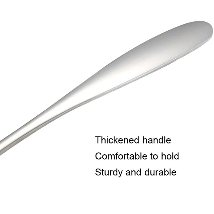 Small 304 Stainless Steel Spoon Glossy Thickened Flat Head Flat Bottom Serving Spoon, Stainless Steel Color, Titanium Gold, Rose Gold, Colorful, Black, Blue