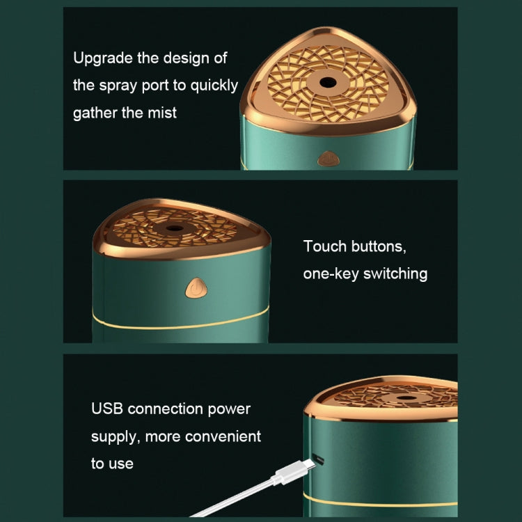 مرطب هواء منزلي ليلي صامت بمنفذ USB، مرطب أيوني فضي، رذاذ، مطلي كهربائيًا باللون الأبيض، مطلي كهربائيًا باللون الأخضر، أبيض، أخضر، بطة