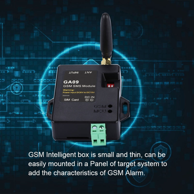 GA09 Mini 8 CH Home Security Wireless GSM SMS Alarm Module