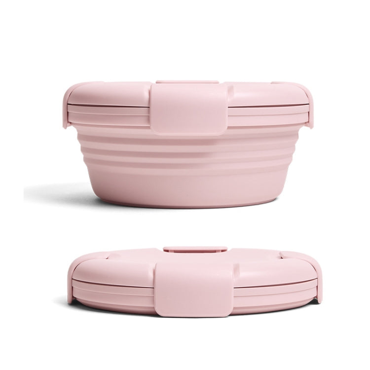 1100ml Silicone Folding Lunch Box Travel Bowl Microwave & Dishwasher Safe, Blue, Pink, Green, Gray, Black