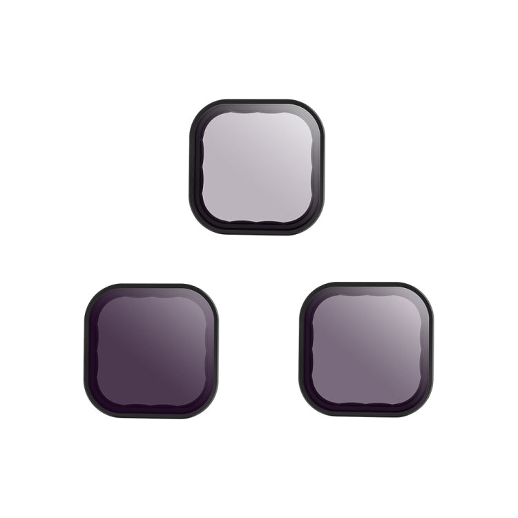 For GoPro Hero11 Black / HERO10 Black / HERO9 Black TELESIN Lens Filter, CPL, ND8/16/32, ND8/16/32+CPL