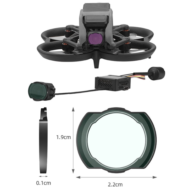 For DJI Avata BRDRC Filter O3 Image Transmission Lens Accessories, ND32 Lens, ND64 Lens