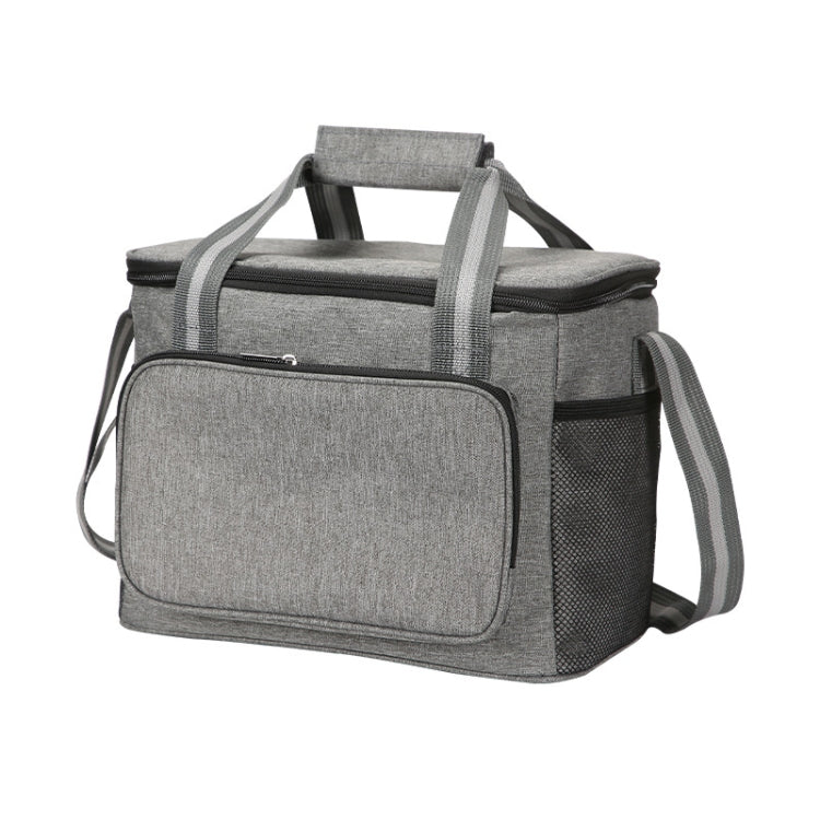 24L Waterproof Oxford Cloth Picnic Bag Outdoor Ice Pack Thickened Portable Insulation Bag, 24L Black, 24L Grey, 24L Navy, 24L Wine Red