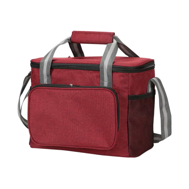 24L Waterproof Oxford Cloth Picnic Bag Outdoor Ice Pack Thickened Portable Insulation Bag, 24L Black, 24L Grey, 24L Navy, 24L Wine Red