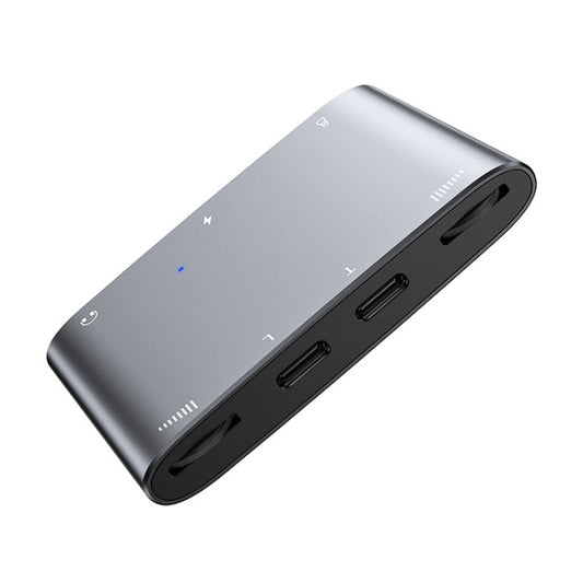 2 In 1 8 Pin+Type-C/USB-C Stereo Dual Channel Sound Card Live Converter