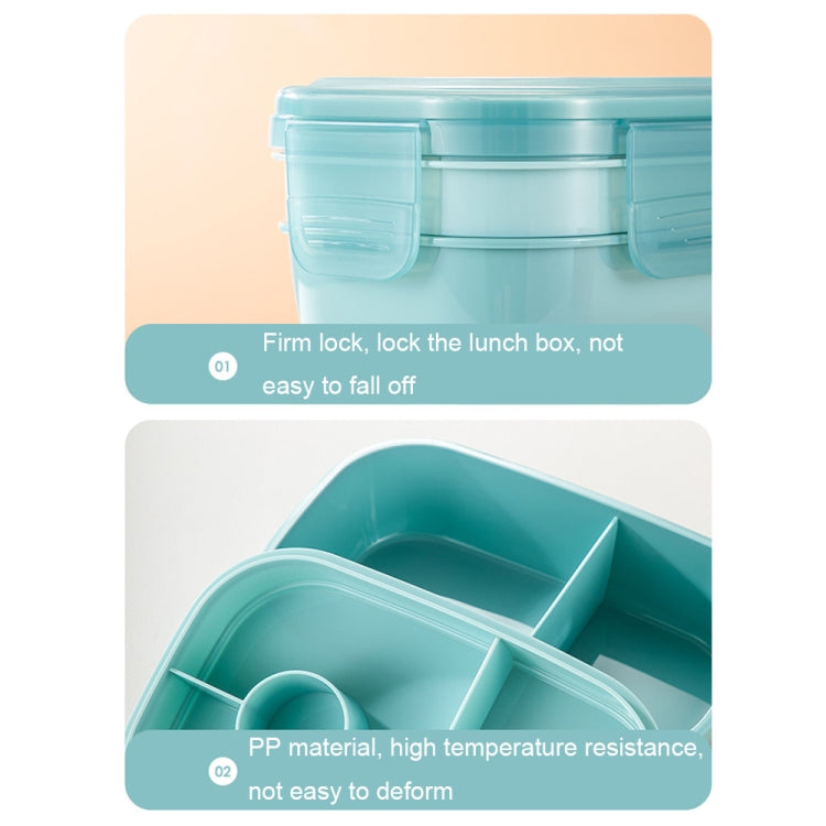 1900ML Large Capacity Microwave Children Sealed Compartment Lunch Box