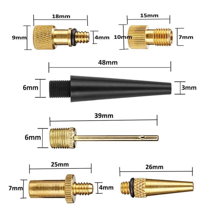 SV/AV/DV Bicycle Valve Adapter Set Bike Ball Pump Accessories