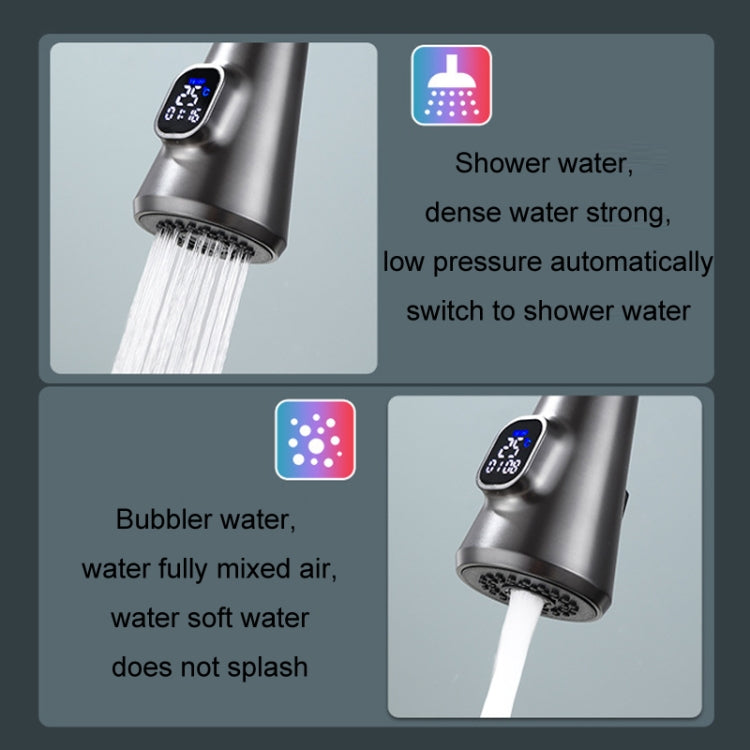 Kitchen Pull-out Universal Telescopic Hot & Cold Water Faucet