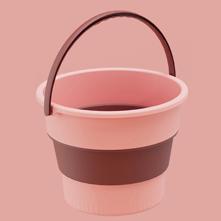Large 17L Folding Thickened Portable Plastic Bucket Outdoor Fishing Barrel Car Travel Wash Barrel