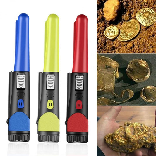 Handheld Metal Detector LCD Display Gold Treasure Hunter with Flashlight