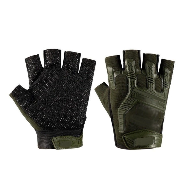 Outdoor Sports Non-slip Silicone Protective Half-finger Gloves