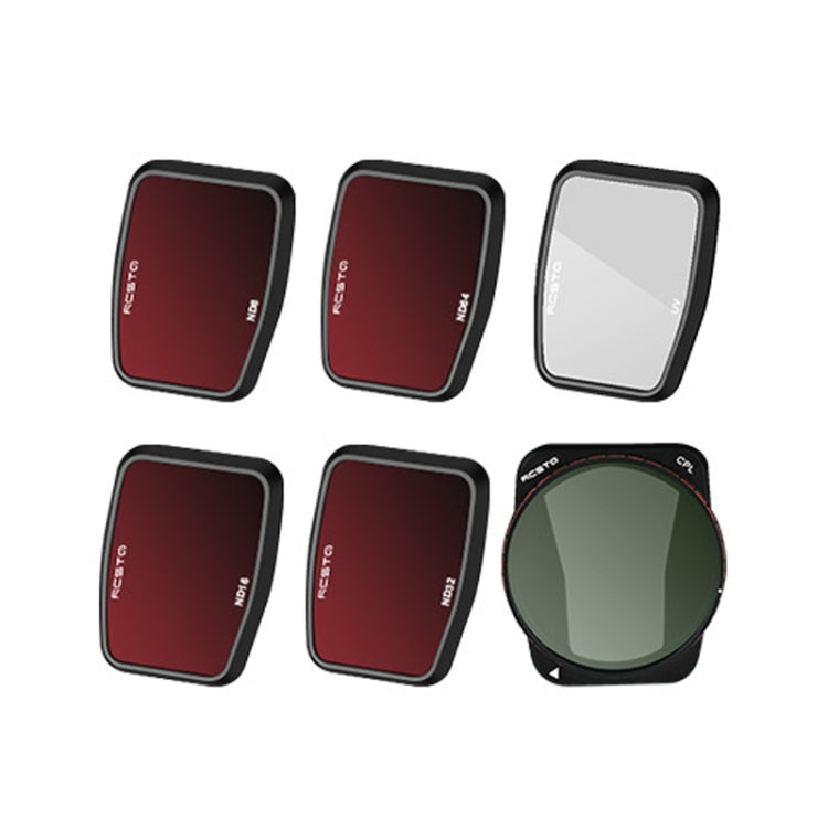 For DJI Air 3 RCSTQ Multi-Layer Coating Waterproof Filter, CPL, UV, ND-PL8, NDL-PL16, ND-PL32, ND-PL64, ND8/16/32/64 4-in-1, ND-PL8/16/32/64 4-in-1, ND4/8/16/32/64+UV+CPL 6 -in-1, ND-PL8/16/32/64 +UV +CPL 6-in-1