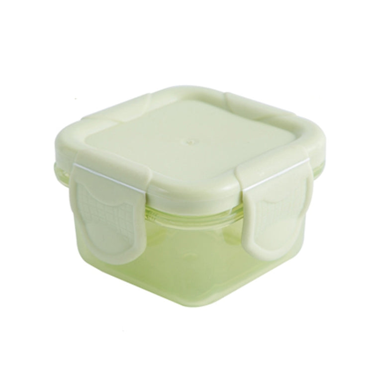 60ml Mini Fresh-Keeping Box Food Grade Thickened Sealed Baby Food Supplement Box, Taro Purple, Bud Green, Girly Pink, Fantastic Blue, Ivory White, Transparent Black Belt, Yellow