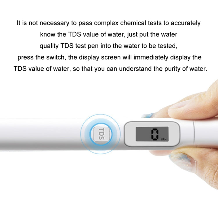 TDS Water Quality Test Pen High-Precision Drinking Tap Water Detector