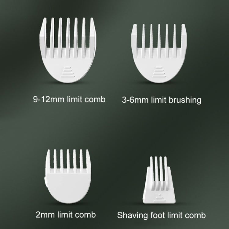 Pet Shaver Cat Dog Paw Hair Clipper Electric Fader, 2 in 1 Green, 3 in 1 Green, 4 in 1 Green, 2 in 1 White, 3 in 1 White, 4 in 1 White, Single Head