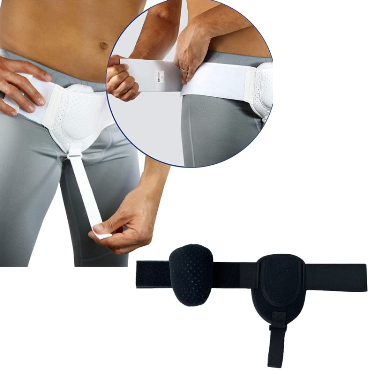 Adult Hernia Belt Groin Protection Belt, Black, Skin Color