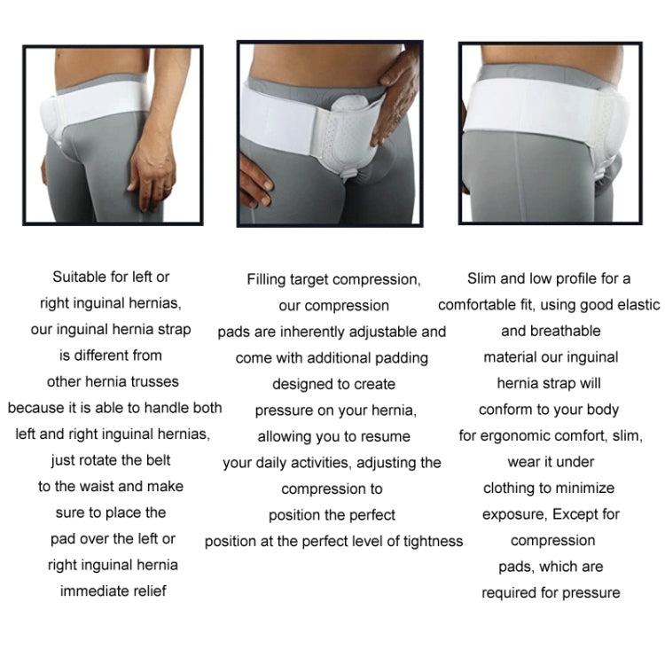 Adult Hernia Belt Groin Protection Belt, Black, Skin Color