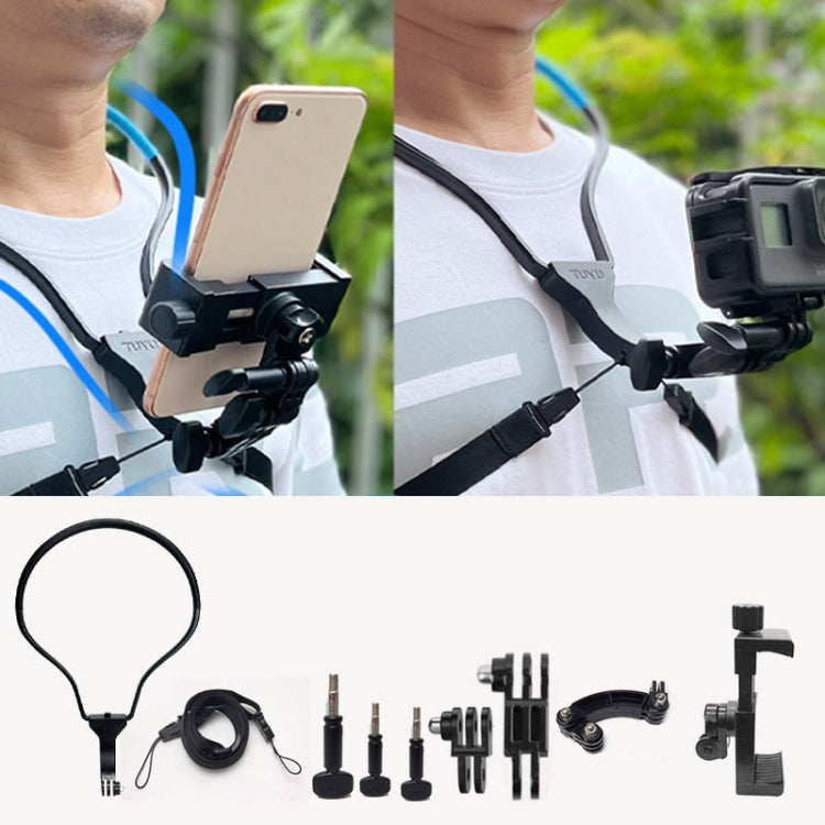 TUYU Camera Neck Holder Mobile Phone Chest Strap Mount  For Video Shooting//POV