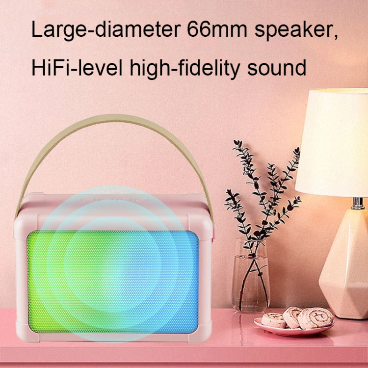 Portable RGB Lighting Effect Bluetooth Speaker Home Mini Karaoke Audio