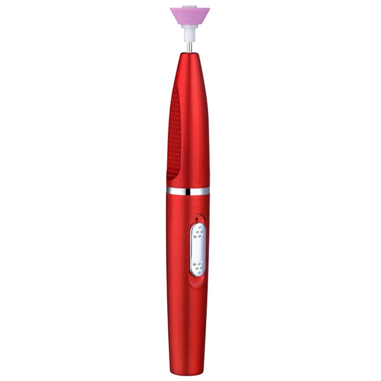 Electrical Nail Polisher Multifunctional Nail Polish Remover Pen Nail Sharpener, Red, Rose Gold, Pearl White