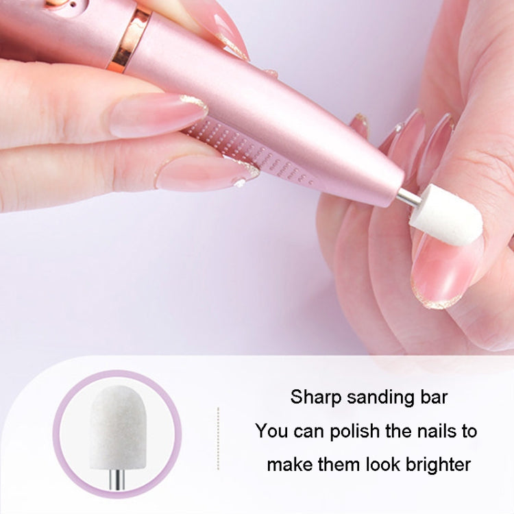 Electrical Nail Polisher Multifunctional Nail Polish Remover Pen Nail Sharpener, Red, Rose Gold, Pearl White