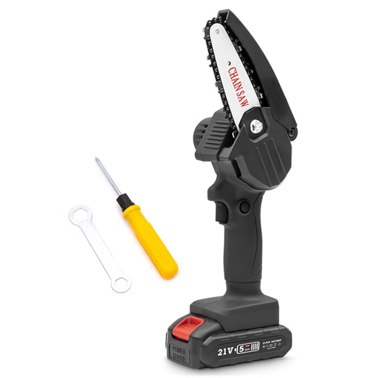 HILDA Rechargeable Cordless Mini Electrical Chain Saw Logging Tools Plastic Package, EU Plug With 1 Battery Red, US Plug With 1 Battery Red, EU Plug With 1 Battery Black, US Plug With 1 Battery Black