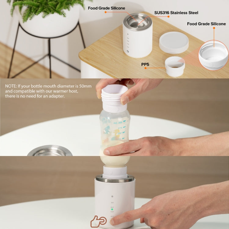 Baby Bottle Warmer 10000mAh USB Rechargeable Heater With 2 Adapter