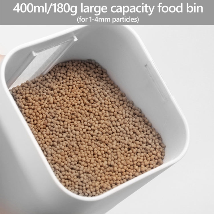 جهاز تغذية الأسماك الأوتوماتيكي XINMA F-01 سعة 400 مل لحوض السمك، مزود بتوقيت ذكي ووحدة تغذية أسماك عالية السعة