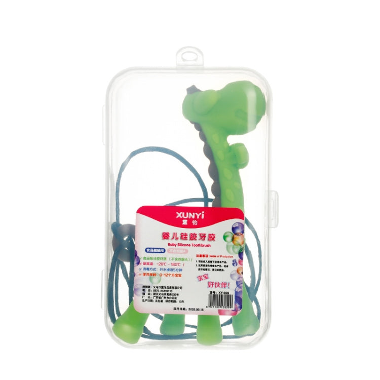 XUNYI Baby Giraffe Rattles Teether Kids Silicone Bite Toy, Drop Box Yellow, Drop Box Pink, Drop Box Green, Rectangular Box Yellow, Rectangular Box Pink, Rectangular Box Green