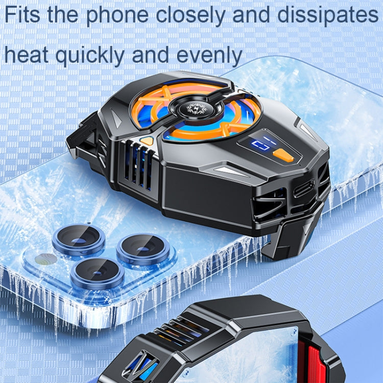 J20 Three-speed Adjustable Semiconductor Refrigeration Mobile Phone Radiator, Basic Model, Digital Display Model, Electroplated Model