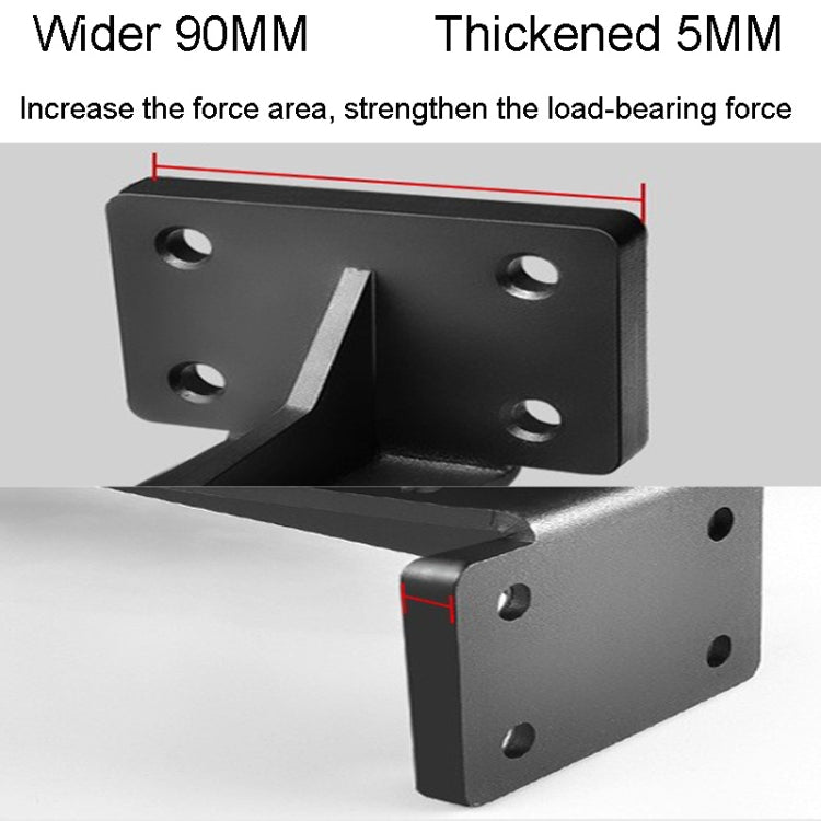 5mm T Type Heavy Duty Bracket Concealed Load-Bearing Laminate Support Bracket, 6 inch, 8 inch, 10 inch, 12 inch, 14 inch, 16 inch, 18 inch, 20 inch