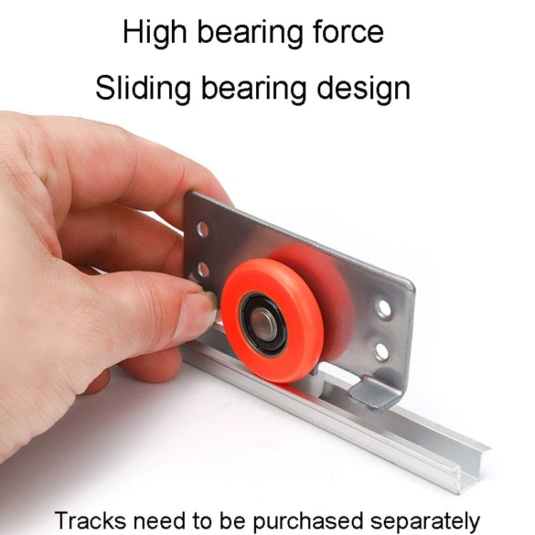 Closet Sliding Door Pulley Fittings Silent Sliding Door Accessories With 8 Screws
