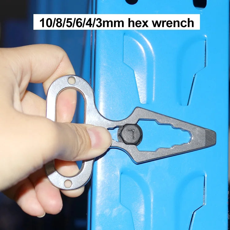 Outdoor Camping Supplies EDC Stainless Steel Multifunctional Wrench Self-defense Tools