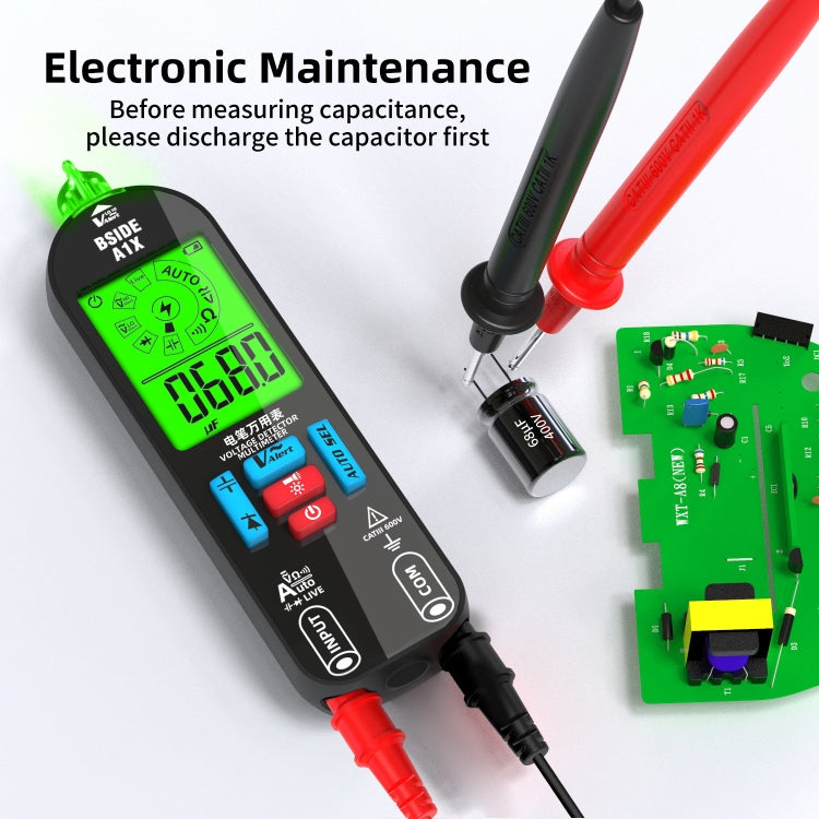 BSIDE A1X Charging Model Mini Digital Electric Pen Intelligent Automatic Merit Multimeter