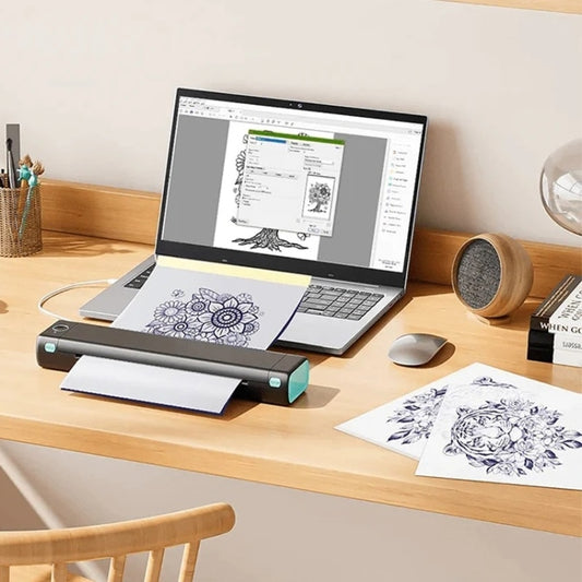 For Phomemo M08F / TP81 100sheets /Pack A4 Tattoo Transfer Paper Compatible For MR.IN Brother Pocket Jet / MT800