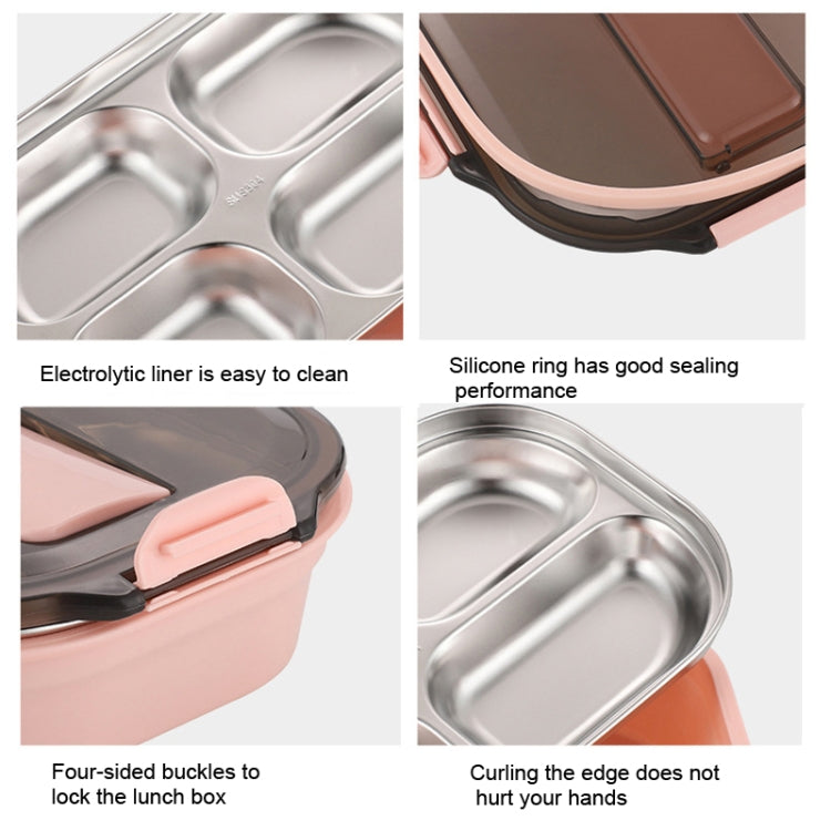 304 Stainless Steel Lunch Box Leakproof Insulated Student Dormitory Bento Box