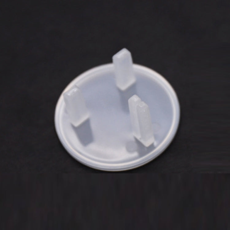 UK 3-Hole Baby Socket Protection Cover, Round Black, Round Transparent, Pear Shaped White