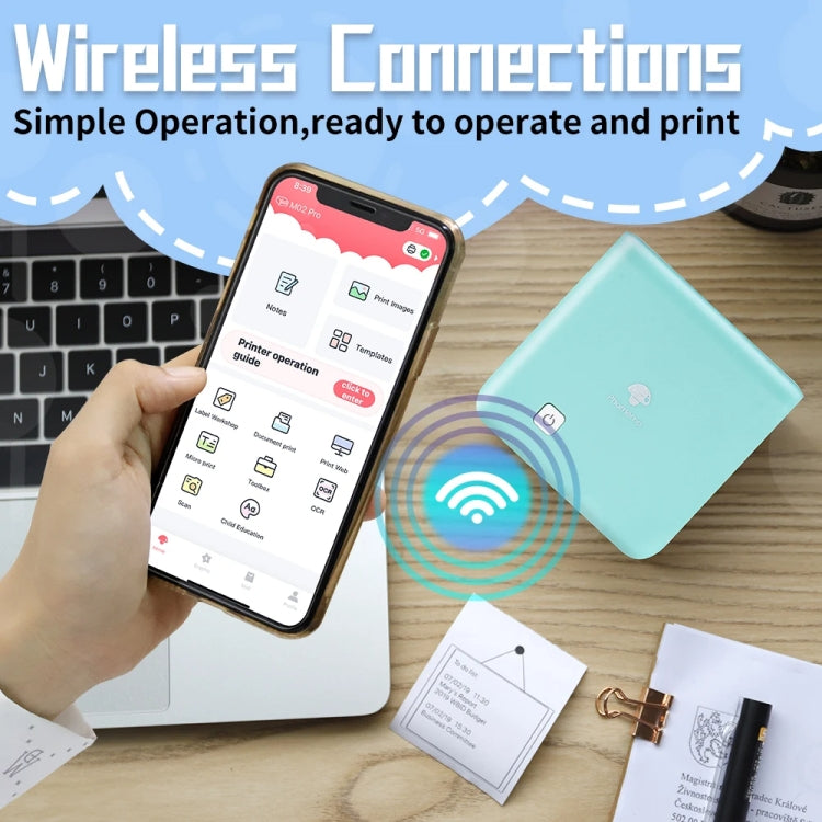 Phomemo M02 PRO Pocket Mini Small Portable Bluetooth Wrong Thermal Tag Printer