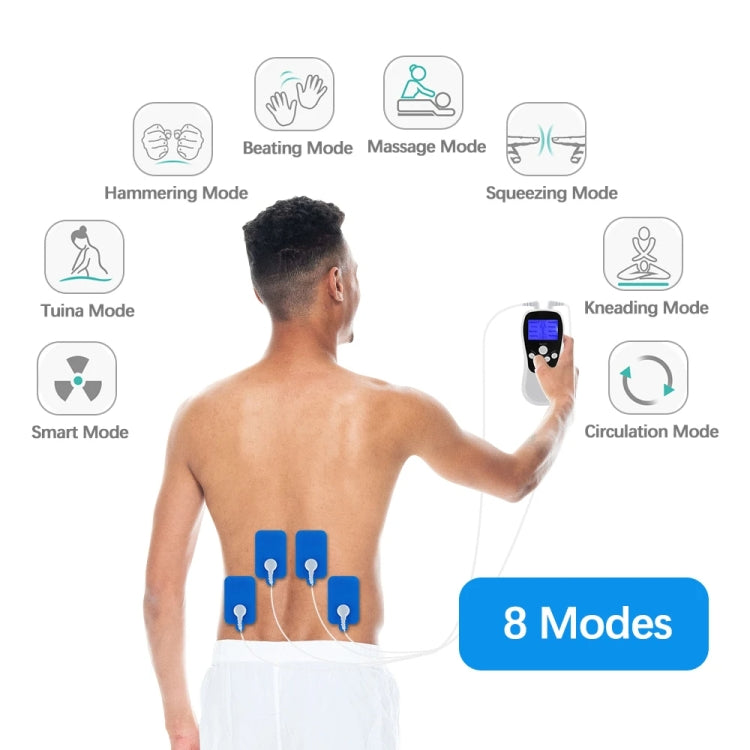 Multifunctional Low Frequency Pulse Meridian Physiotherapy Massage Instrument, White Standard, White Upgrade, Blue Standard, Blue Upgrade