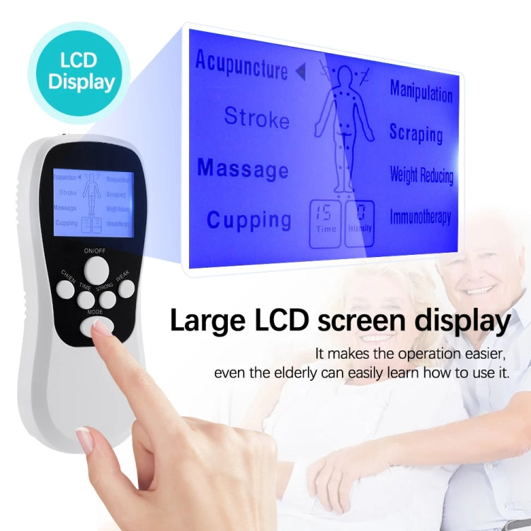 Multifunctional Low Frequency Pulse Meridian Physiotherapy Massage Instrument, White Standard, White Upgrade, Blue Standard, Blue Upgrade
