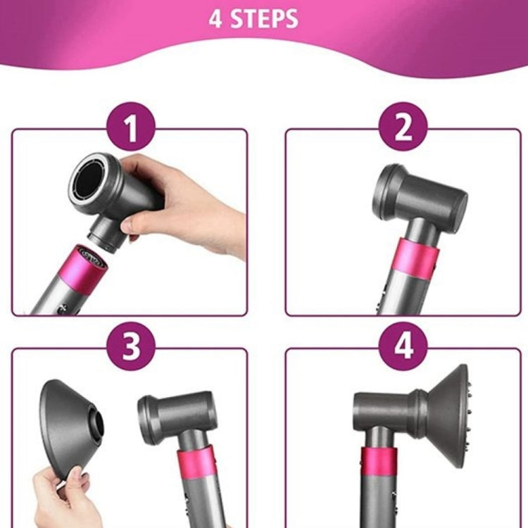 For Dyson Hair Dryer Airwarp Diffusion Nozzle Attachment, Clean Brush Kit, Anti Lifting Kit, Professional Style Kit